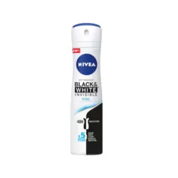 اسپری ضد تعریق نیوا NIVEA زنانه مدل BLACK WHITE INVISIBLE PURE حجم 200 میل