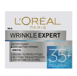 کرم روز ضد چروک و آبرسان کلاژن +35 سال لورال Loreal مدل Wrinkle Expert حجم 50 میل