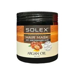 ماسک موی آرگان بدون سولفات سولکس Solex برای مو های کراتینه حجم 500 میل