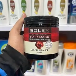 ماسک مو فری سولفات سولکس Solex برای مو های رنگ شده حجم 500 میل