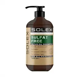 شامپو سولکس Solex فاقد سولفات حاوی روغن زیتون حجم 1000 میل