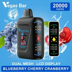 پاد 20000 پاف وگاس بار (دارای نمایشگر و قابل شارژ) –VEGAS BAR 20000 PUFFS DISPOSABLE POD