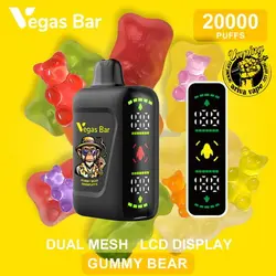 پاد 20000 پاف وگاس بار (دارای نمایشگر و قابل شارژ) –VEGAS BAR 20000 PUFFS DISPOSABLE POD