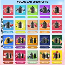 پاد 20000 پاف وگاس بار (دارای نمایشگر و قابل شارژ) –VEGAS BAR 20000 PUFFS DISPOSABLE POD
