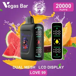 پاد 20000 پاف وگاس بار (دارای نمایشگر و قابل شارژ) –VEGAS BAR 20000 PUFFS DISPOSABLE POD