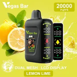 پاد 20000 پاف وگاس بار (دارای نمایشگر و قابل شارژ) –VEGAS BAR 20000 PUFFS DISPOSABLE POD