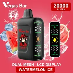 پاد 20000 پاف وگاس بار (دارای نمایشگر و قابل شارژ) –VEGAS BAR 20000 PUFFS DISPOSABLE POD