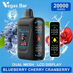 پاد 20000 پاف وگاس بار (دارای نمایشگر و قابل شارژ) –VEGAS BAR 20000 PUFFS DISPOSABLE POD