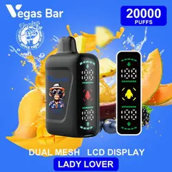پاد 20000 پاف وگاس بار (دارای نمایشگر و قابل شارژ) –VEGAS BAR 20000 PUFFS DISPOSABLE POD