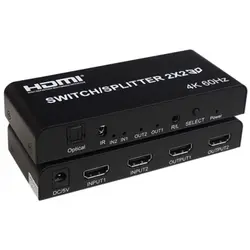 سوییچ اسپلیتر 2 در 2 HDMI کی نت K-SWSP2022