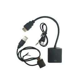 مبدل HDMI به VGA کی نت مدل K-COHD2VGAP به همراه کابل AUX