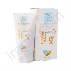 کرم ضد آفتاب روشن کننده SPF50 بیوتی درما حجم 43 میلی لیتر