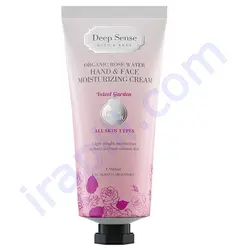 کرم مرطوب کننده دست و صورت گلاب دیپ سنس 60 میلی لیتر