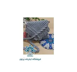 کیف مکرومه بافی مدل گره‌ای