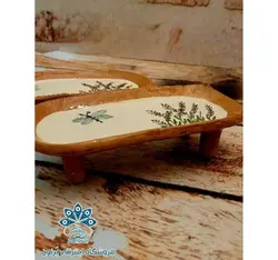 ظرف خرما خوری سفالی
