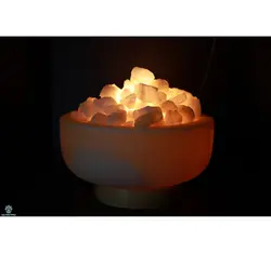 آباژور سنگ نمک طرح کاسه سایز بزرگ