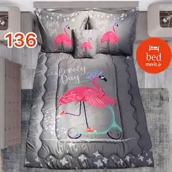 روتختی یک نفره سه بعدی فلامینگو اسکوتر سوار خاکستری کد 136