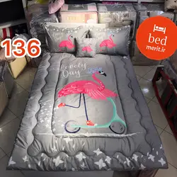 روتختی یک نفره سه بعدی فلامینگو اسکوتر سوار خاکستری کد 136