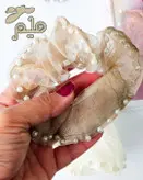 اسکرانچی حریر لب مرواریدی کوچک