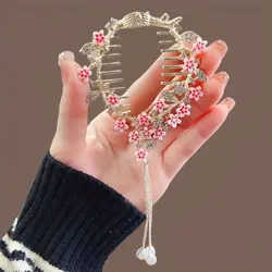 گیره گوجه ای شکوفه صورتی