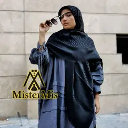 روسری نخ ابریشم ژاکارد طرح چفیه