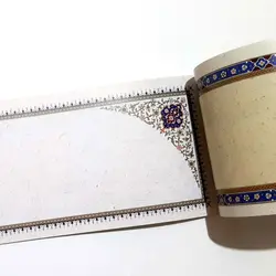 دفتر خوشنویسی با هاشیه تذهیب 20 برگ 29*10 سانتیمتر