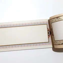 دفتر خوشنویسی با هاشیه تذهیب 20 برگ 29*10 سانتیمتر