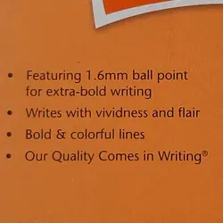 خودکار بیک 1.6 مخصوص خوشنویسی در 10 رنگ فوق العاده