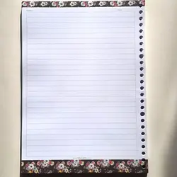 کاغذ 51 عددی خوشنویسی خودکاری با حاشه گل نوع 2