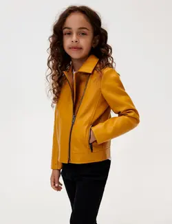 کت چرم آستردار یونیسکس مناسب دختز و پسر از برند سینسای