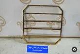 استند فلزی آرایشگاهی  دیواری مستطیلی دررنگ بندی فلزنقره ای وطلایی هزینه ارسال درب منزل توسط مشتری پرداخت میشود