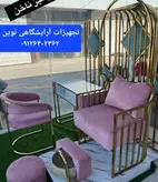 پدیکور شاه نشین فورتیک طلایی همراه بااستیج و شیرآلات پاف ونیمکت
