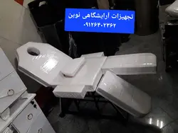 تخت سه تیکه آرایشگاهی دسته ساندویچی بافوم سرد وچرم‌ آلکرو