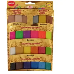 خمیر مجسمه سازی ساناوان 24 رنگ مدل پلیمری-هواخشک