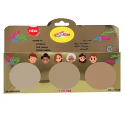 خمیر مجسمه سازی ساناوان مدل پلیمری-هواخشک کد body-colors