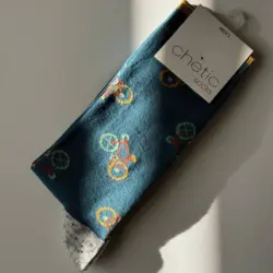 جوراب ساق بلند مردانه اکمن طرح دوچرخه ۲