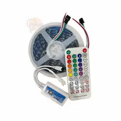 پک ریسه ال ای دی 5 متری RGB برنامه پذیر و حساس به صدا - مه لایت