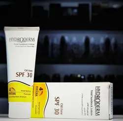 ضد آفتاب فاقد چربی Hydroderm هیدرودرم مدل SPF 30 بی رنگ