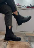 بوت زنانه چرم کاکتوس ws 4025 مشکی
