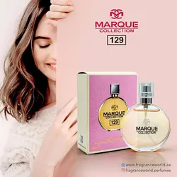 عطر ادکلن زنانه شانل چنس فراگرنس ورد مارکویی کد 129 (Fragrance world Marque Chanel Chance) حجم 25 میل