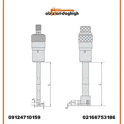 میکرومتر داخل سه فک سایز 25-20 میلی متر دقت 0.005 آکاد کد 01-006-362