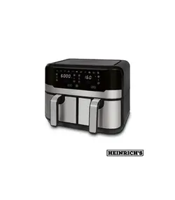 سرخ کن دو قلوی بدون روغن هنریچ 2400 وات مدل   HFR 8214 Heinrichs Air Fryer Steel 2400 W