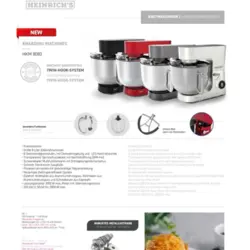همزن کاسه دار هنریچ مدل HKM8080