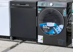 ماشین لباسشویی هایسنس مدل WD5S1245BB ظرفیت 12 کیلو Hisense washing machine model WD5S1245BB
