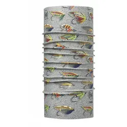 دستمال سر و گردن شکار و ماهیگیری طرح Salmon Flies Sand - باف