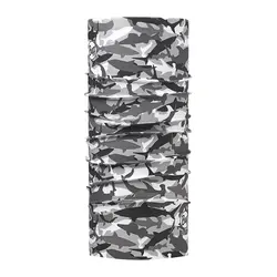 دستمال سر و گردن شکار و ماهیگیری طرح Shark Camo Grey - باف