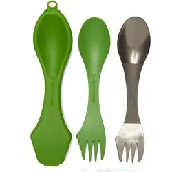 ست قاشق چنگالی تیتانیومی با کاور محافظ - لایت مای فایر