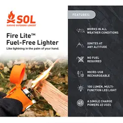 فندک مدل Fuel Free Lighter - سول