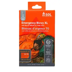 کیسه بیواک با سوت نجات مدل Emergency سایز XL - سول