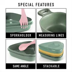 مجموعه Lunchkit (6 تکه) - لایت مای فایر